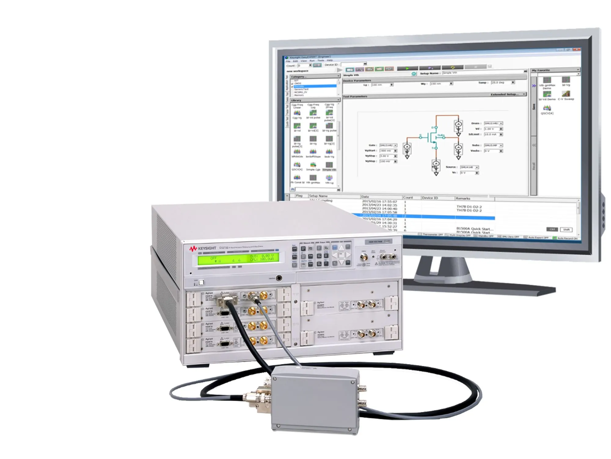 Analyseur de précision IV Keysight E5270B
