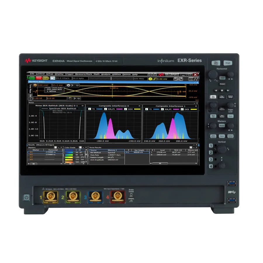 Oscilloscope Infiniium Keysight EXR404A en temps réel