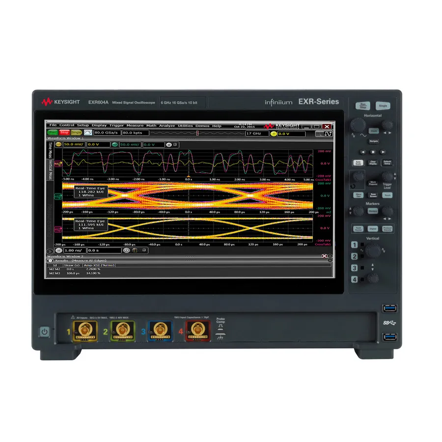 Oscilloscope Infiniium Keysight EXR604A en temps réel