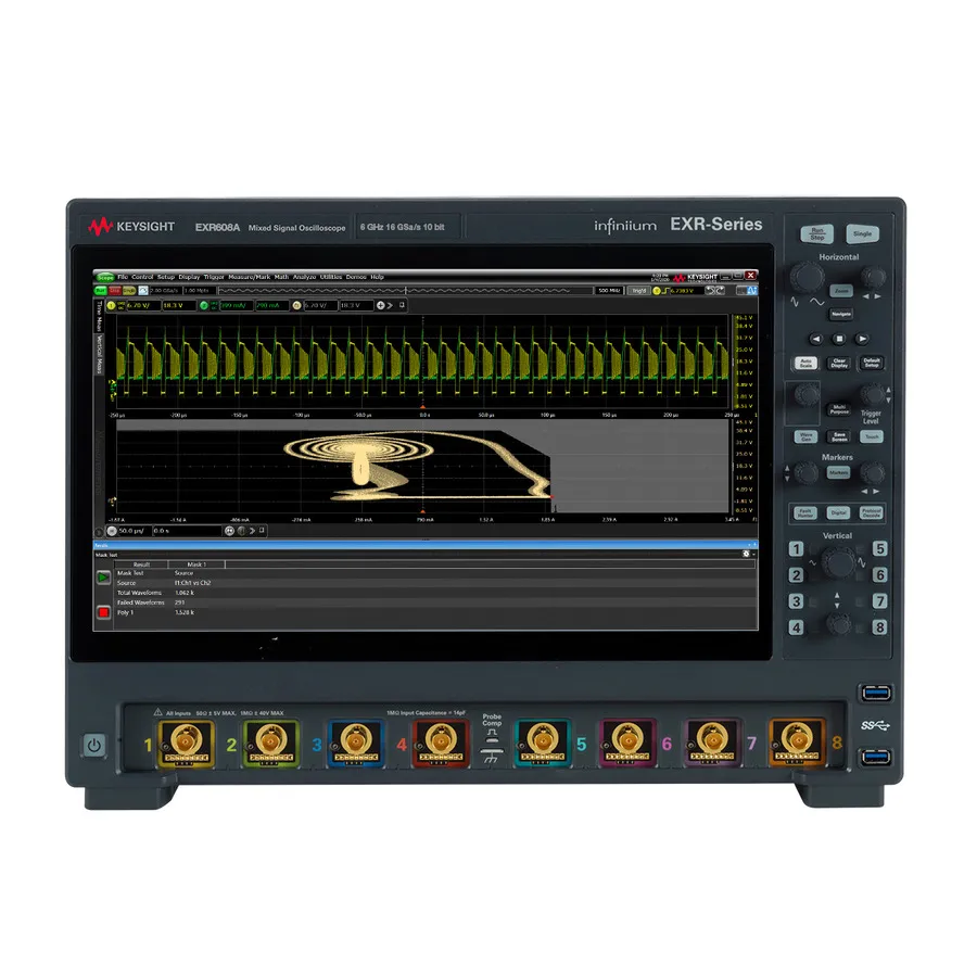 Oscilloscope Infiniium Keysight EXR608A en temps réel