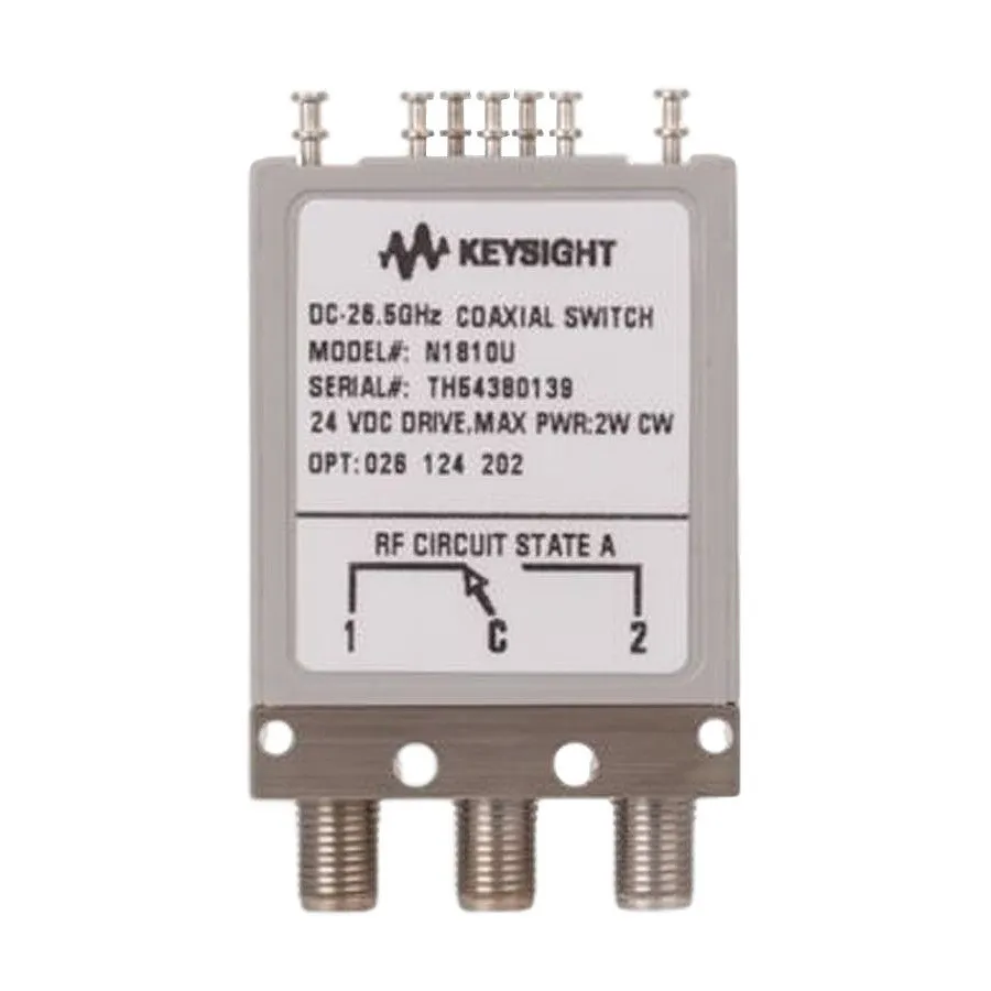 Commutateur coaxial Keysight N1810UL/026/105/201/401