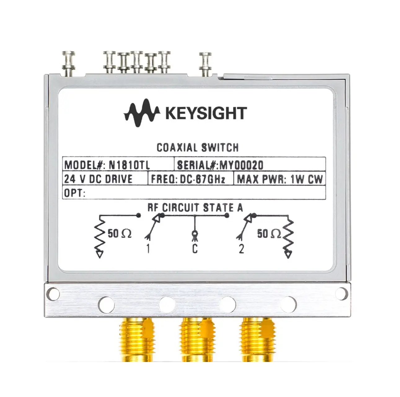 Commutateur coaxial Keysight N1811TL