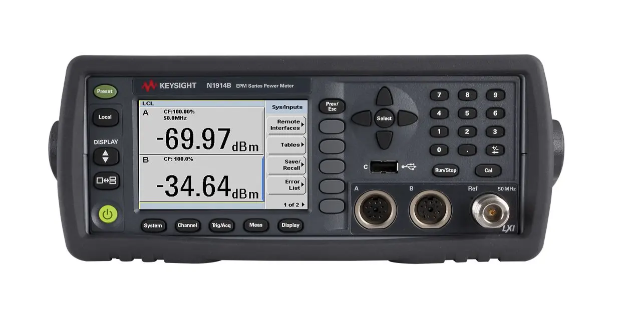 Keysight N1914B Wattmètre Bicanal