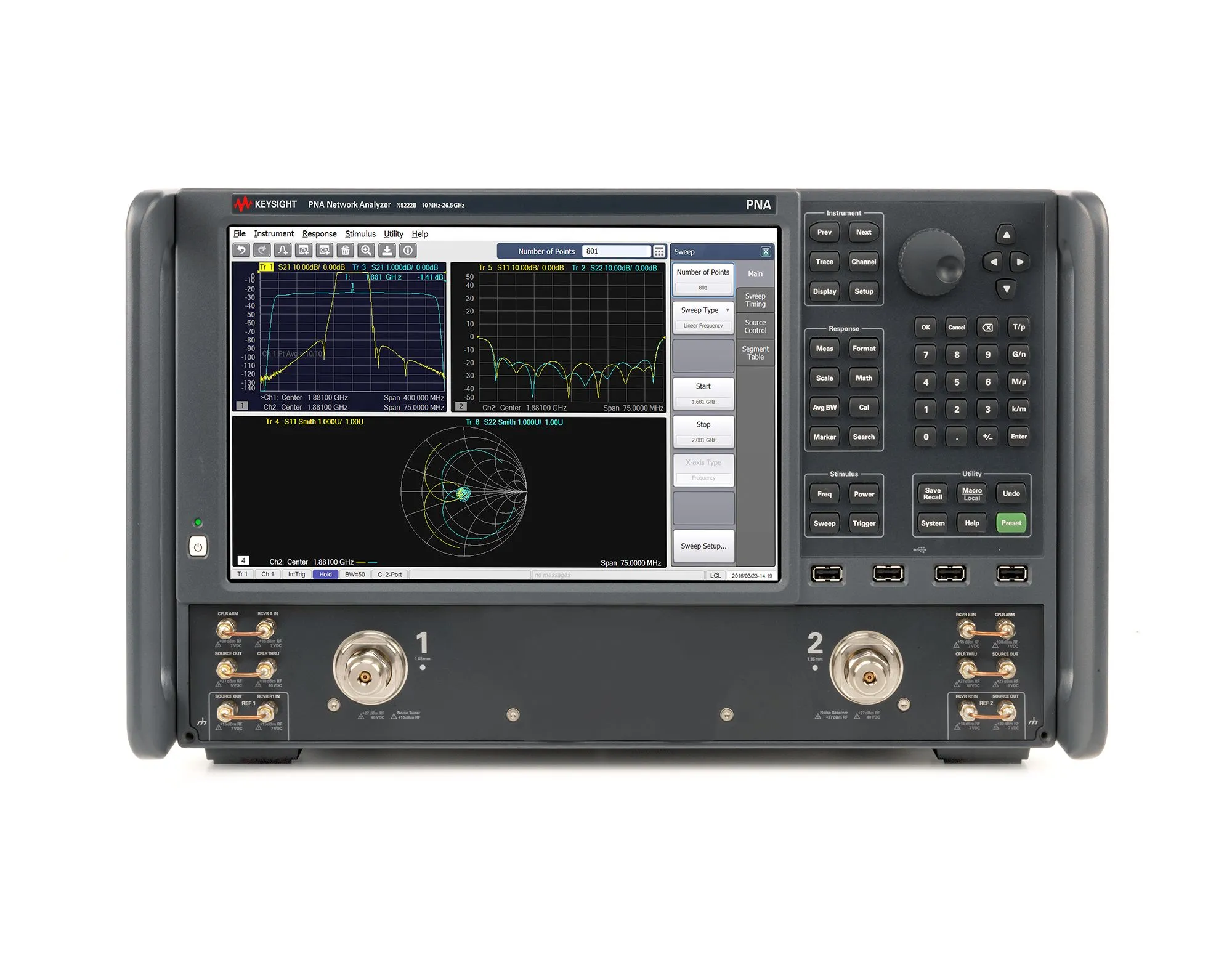 Analyseur de réseau micro-ondes Keysight N5222B