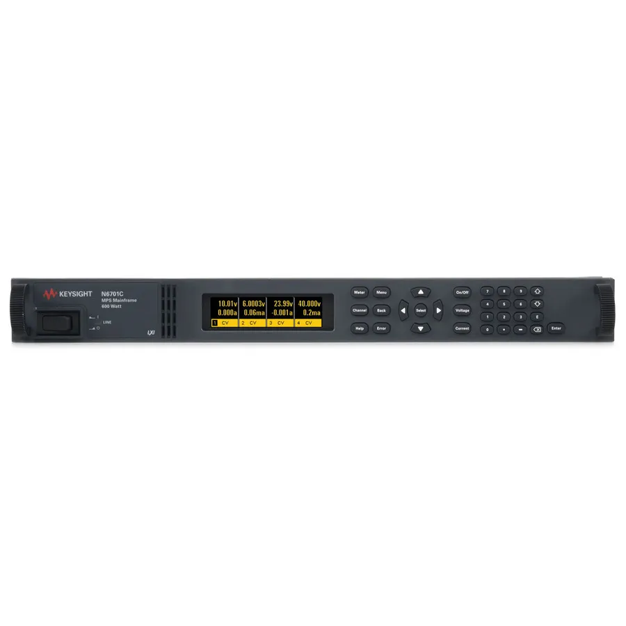 Châssis principal du système d'alimentation modulaire Keysight N6701C