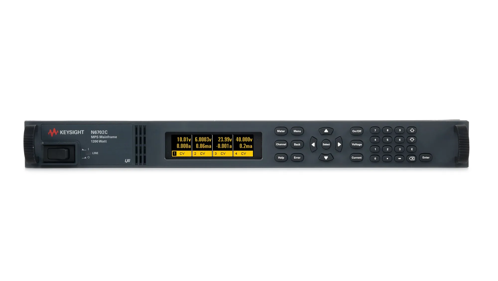 Châssis principal du système d'alimentation modulaire Keysight N6702C