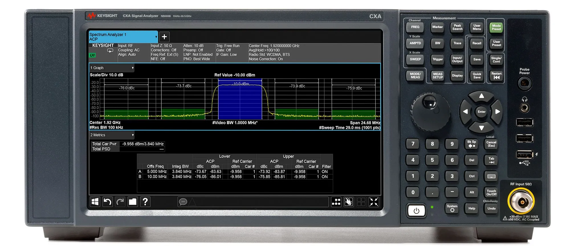 Analyseur de spectre Keysight N9000B