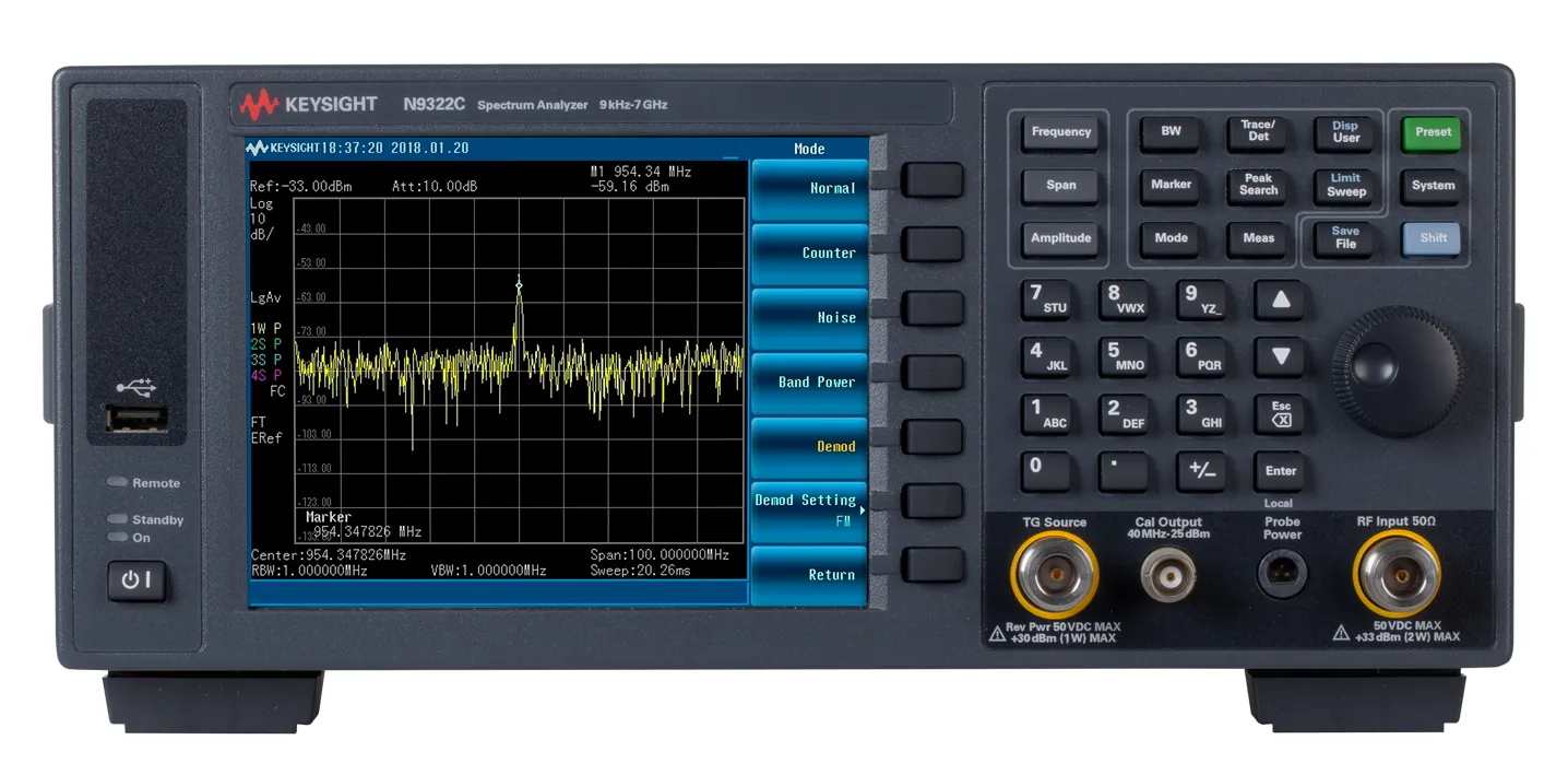 Analyseur de spectre basique Keysight N9322C