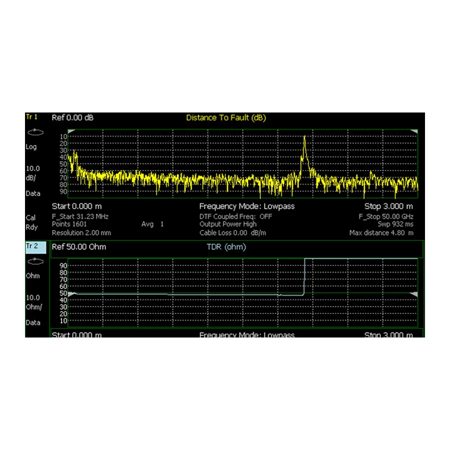 Keysight N9914CU/215 Fieldfox Option Mesures TDR Câble