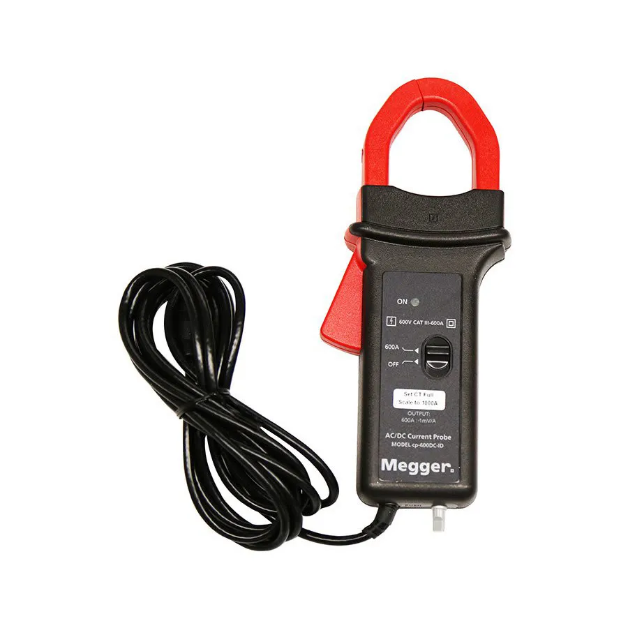 Ensemble de pinces ampèremétriques à effet Hall Megger CP-600DC-ID-KIT