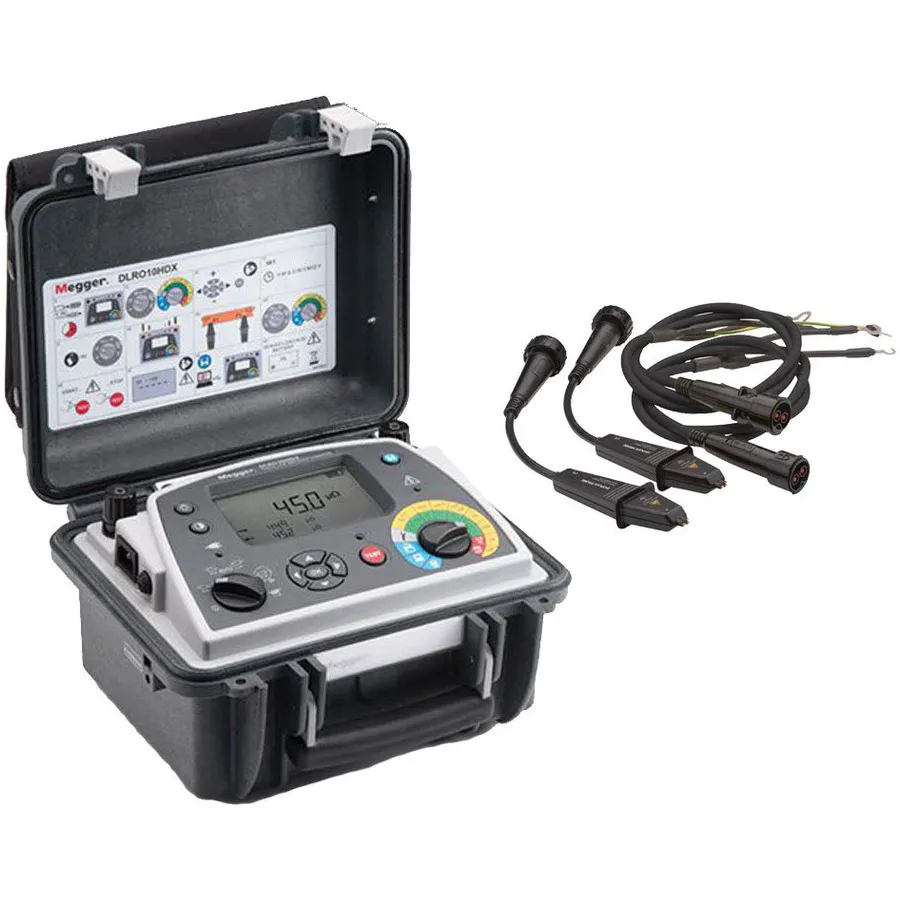 Micro-ohmmètre numérique de basse résistance Megger DLRO-10HDX-DH4C