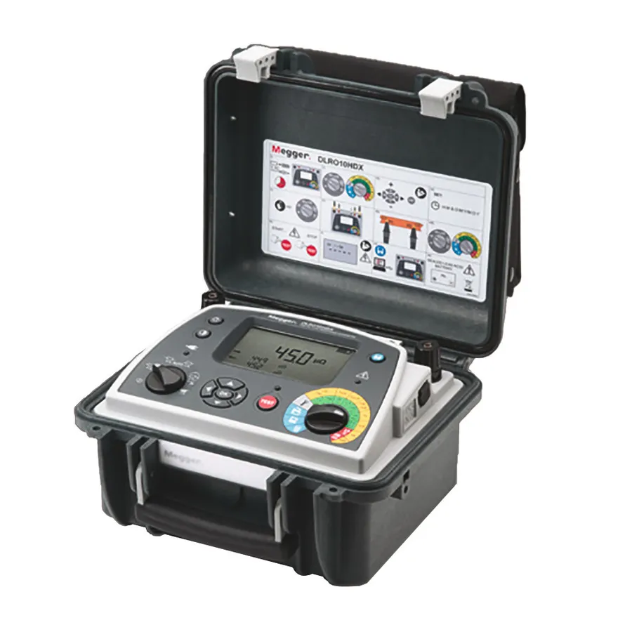 Micro-ohmmètre Megger DLRO-10HDX-NLS