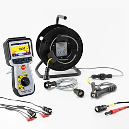 Kit Megger DLRO2-KC100C-KIT Ohmmètre de résistance faible avec bobine de sonde à pince Kelvin 100m