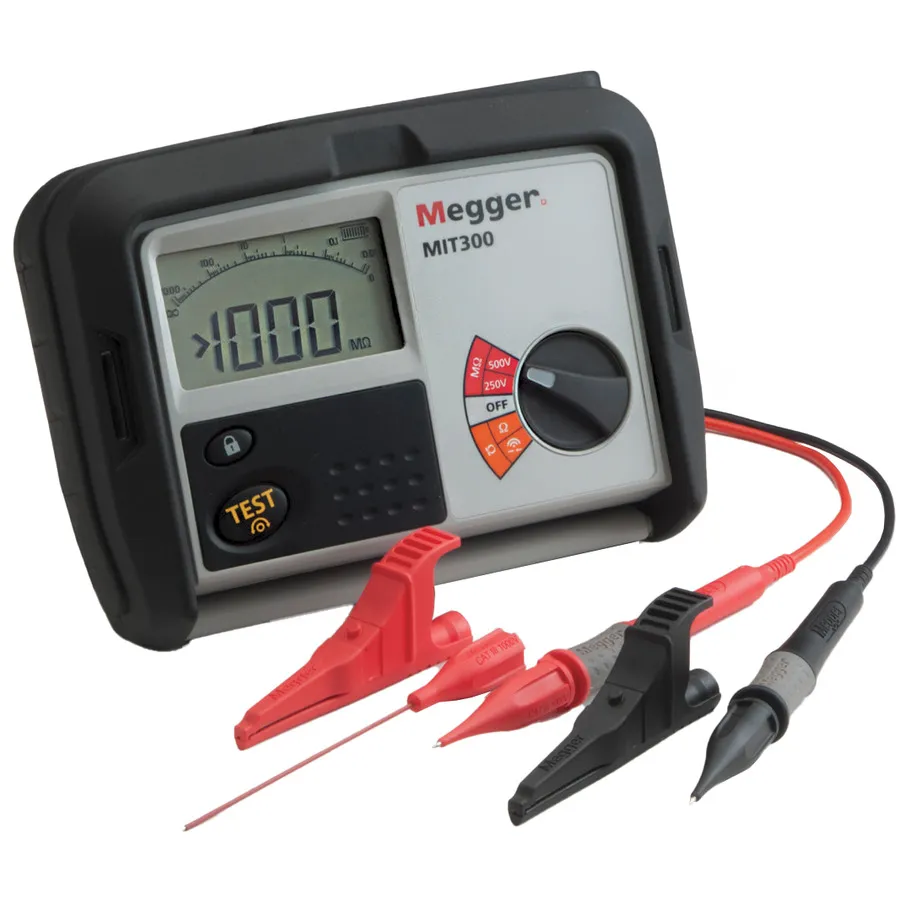 Megger MIT300 Testeur d'isolation et de continuité