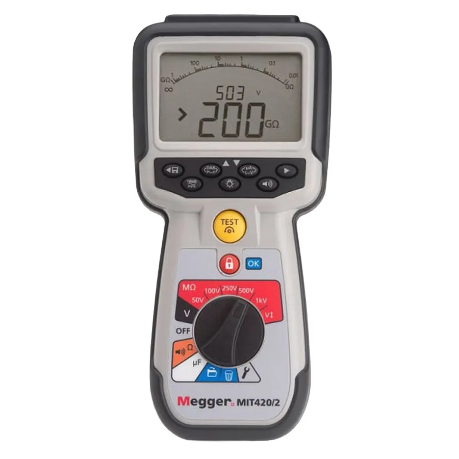 Testeur d'isolation et de continuité Megger MIT420/2
