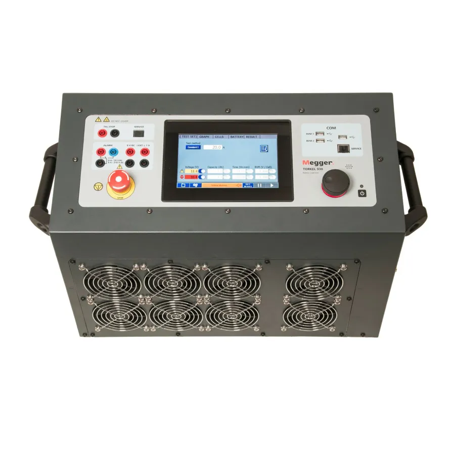 Système de Test de Décharge de Batterie Megger Torkel910