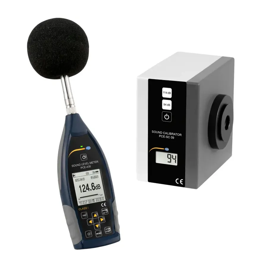 PCE Instruments PCE-430-SC 09 Sonomètre de Classe 1 avec Calibrateur Intégré