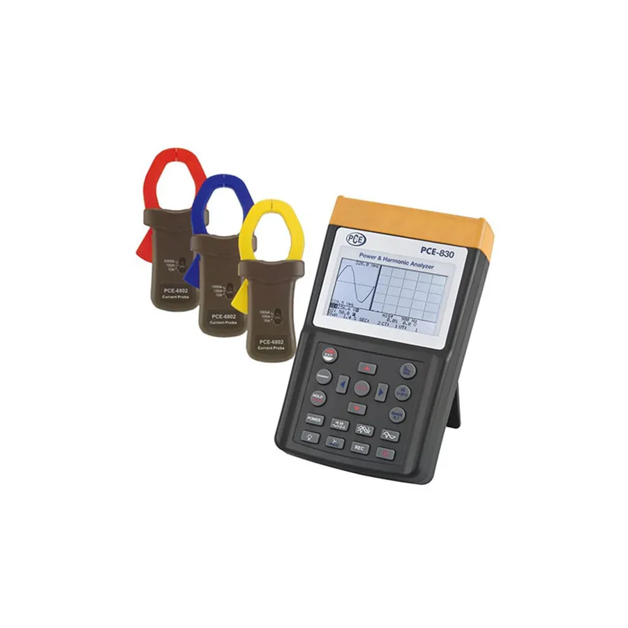 PCE Instruments PCE-830-2 Compteur d'Énergie Triphasé avec Enregistrement de Données