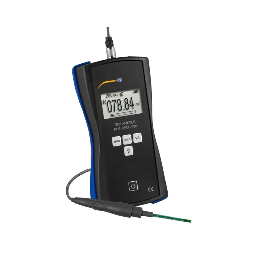 PCE Instruments PCE-MFM 2400 Magnétomètre avec Capteur à Effet Hall Transversal