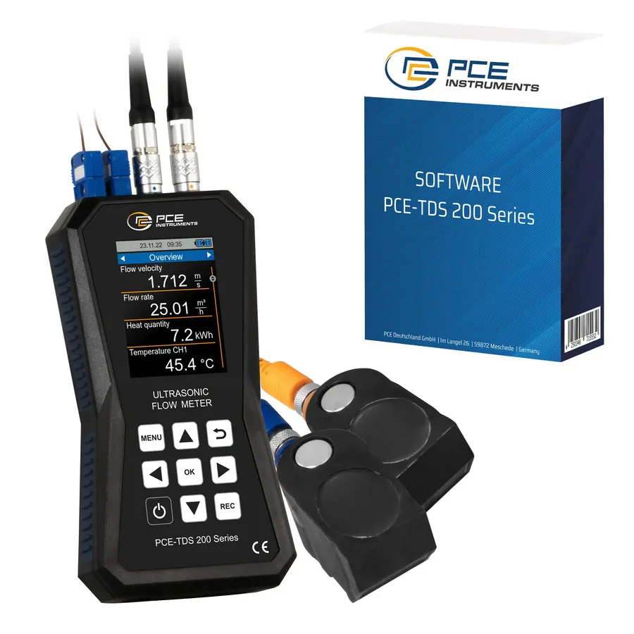 PCE Instruments PCE-TDS 200+ M-SW-KIT Débitmètre Ultrasonique