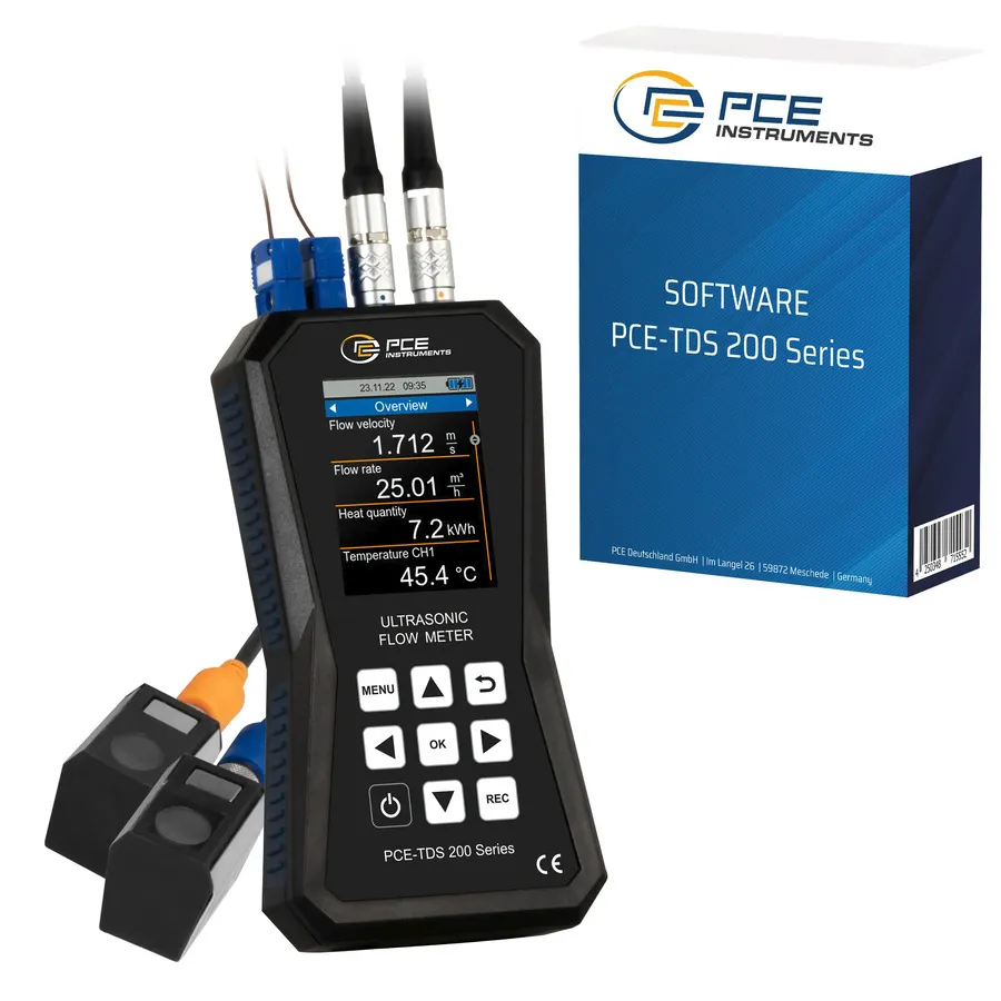 PCE Instruments PCE-TDS 200+ S-SW-KIT Débitmètre Ultrasonique