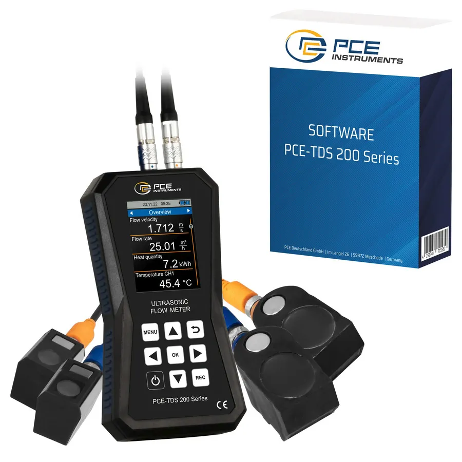 Débitmètre ultrasonique PCE Instruments PCE-TDS 200 SM-SW-KIT