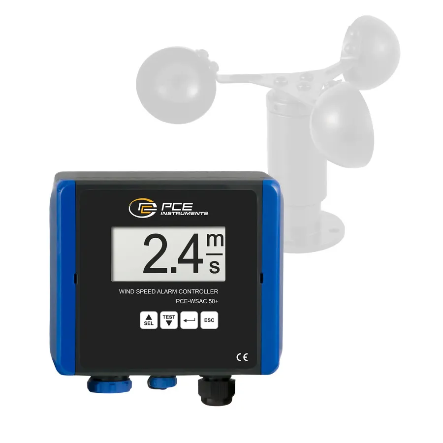PCE Instruments PCE-WSAC 50+ 24 Anémomètre avec Enregistreur de Données