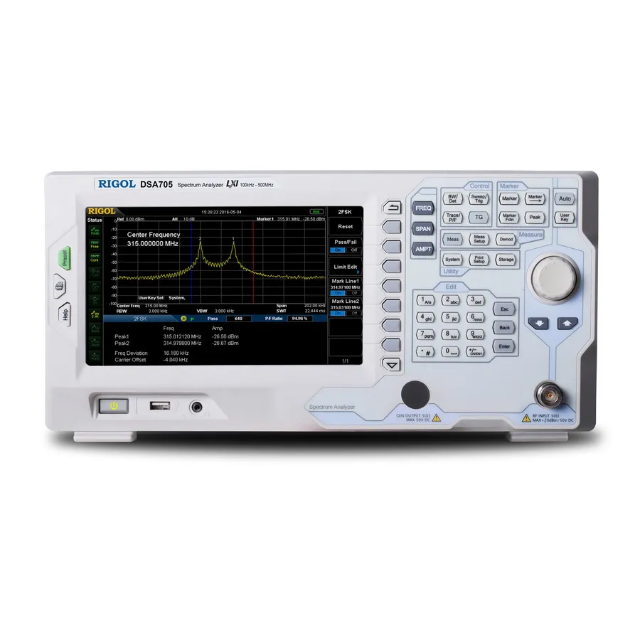 Analyseur de spectre RF RIGOL DSA705