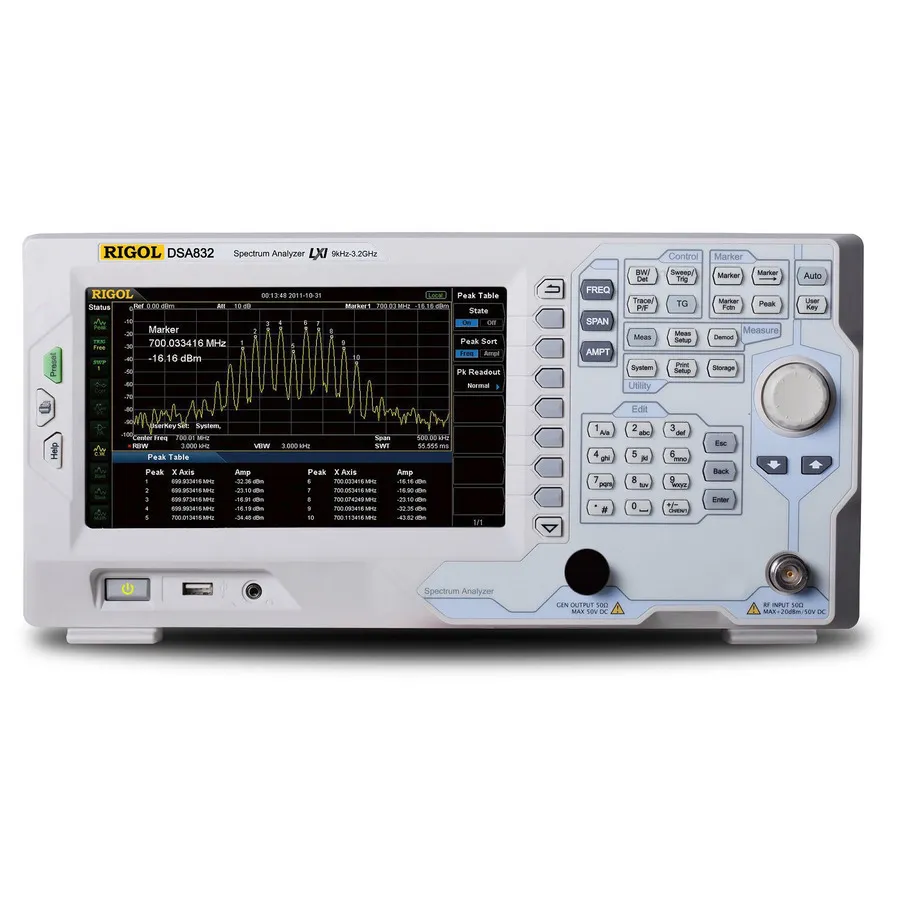 Analyseur de Spectre RF RIGOL DSA832