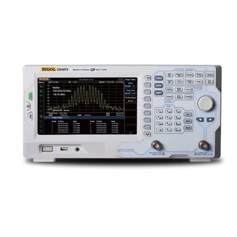 Analyseur RF RIGOL DSA875-TG