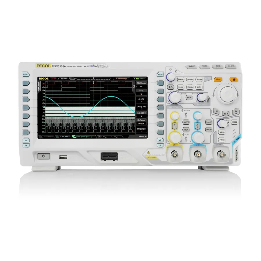 Oscilloscope à signaux mixtes RIGOL MSO2102A