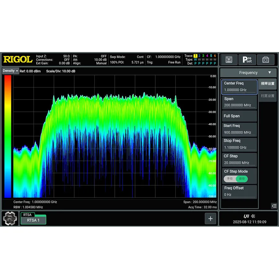 RIGOL RSA6000-RB200 Largeur de bande 200MHz temps réel