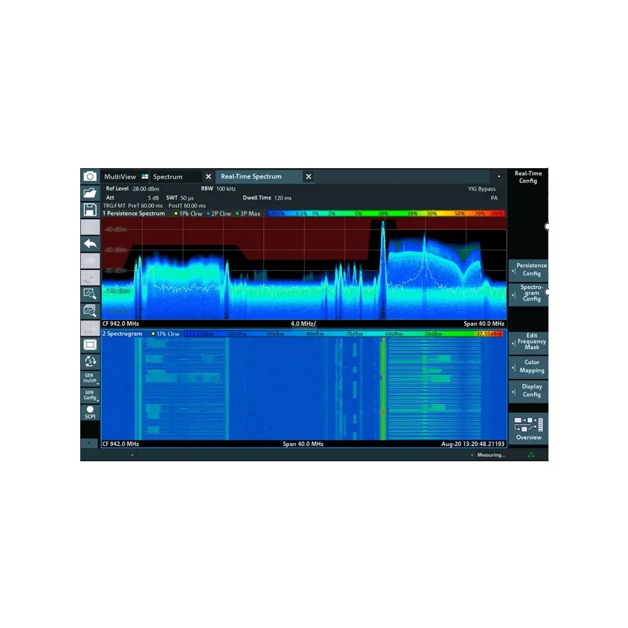 Application de mesure de spectre en temps réel Rohde & Schwarz FPL1-K41R