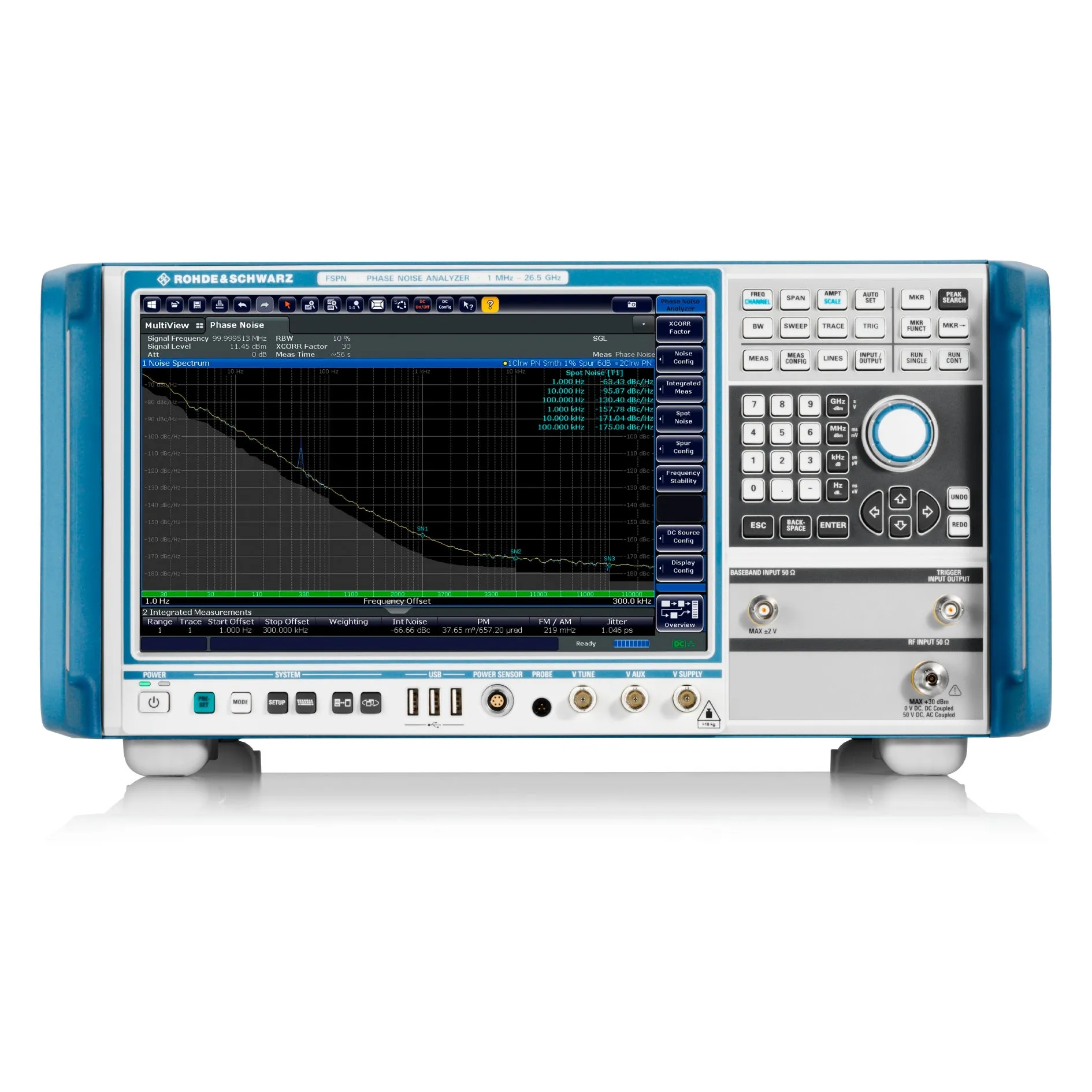 Analyseur de bruit de phase Rohde & Schwarz FSPN8 et testeur VCO