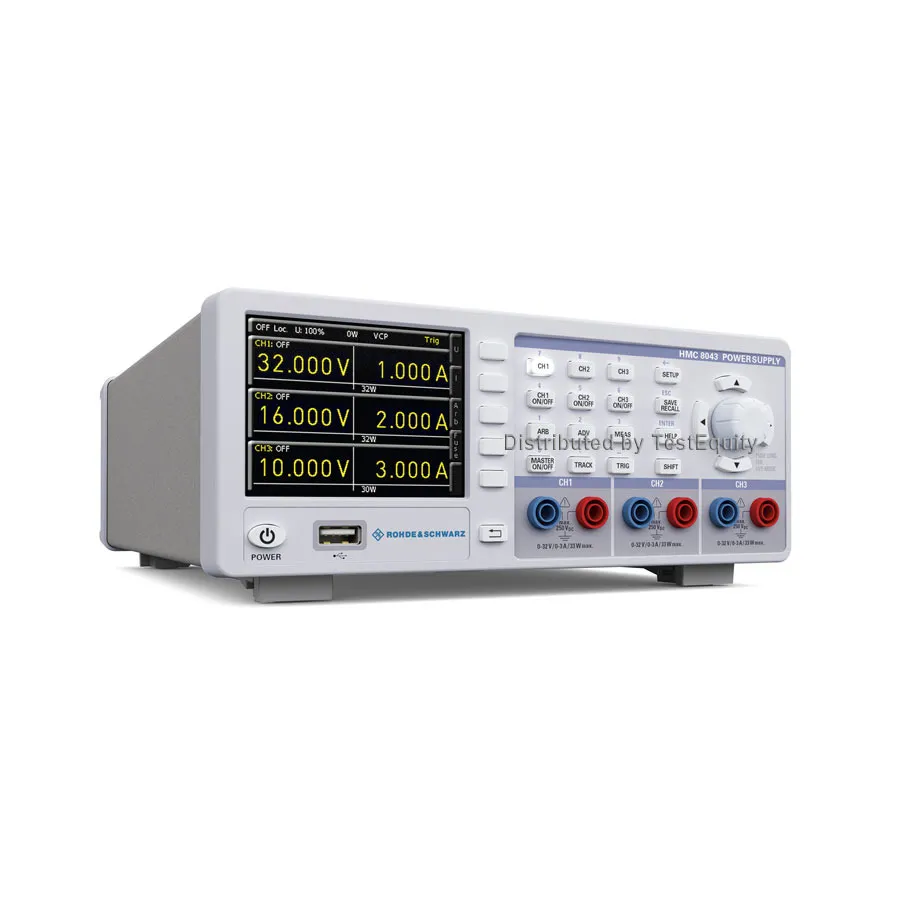 Alimentation DC triple sortie Rohde & Schwarz HMC8043-G.02 avec GPIB
