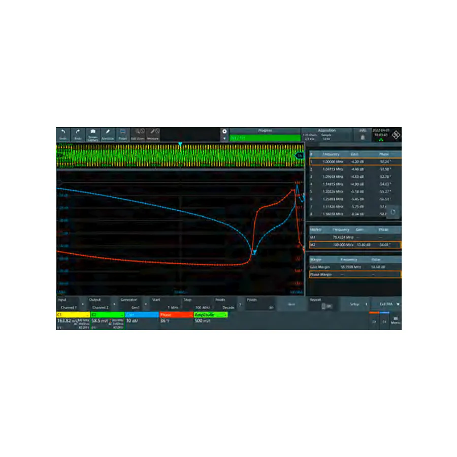 Option d'analyse de réponse en fréquence Rohde & Schwarz MXO4-K36