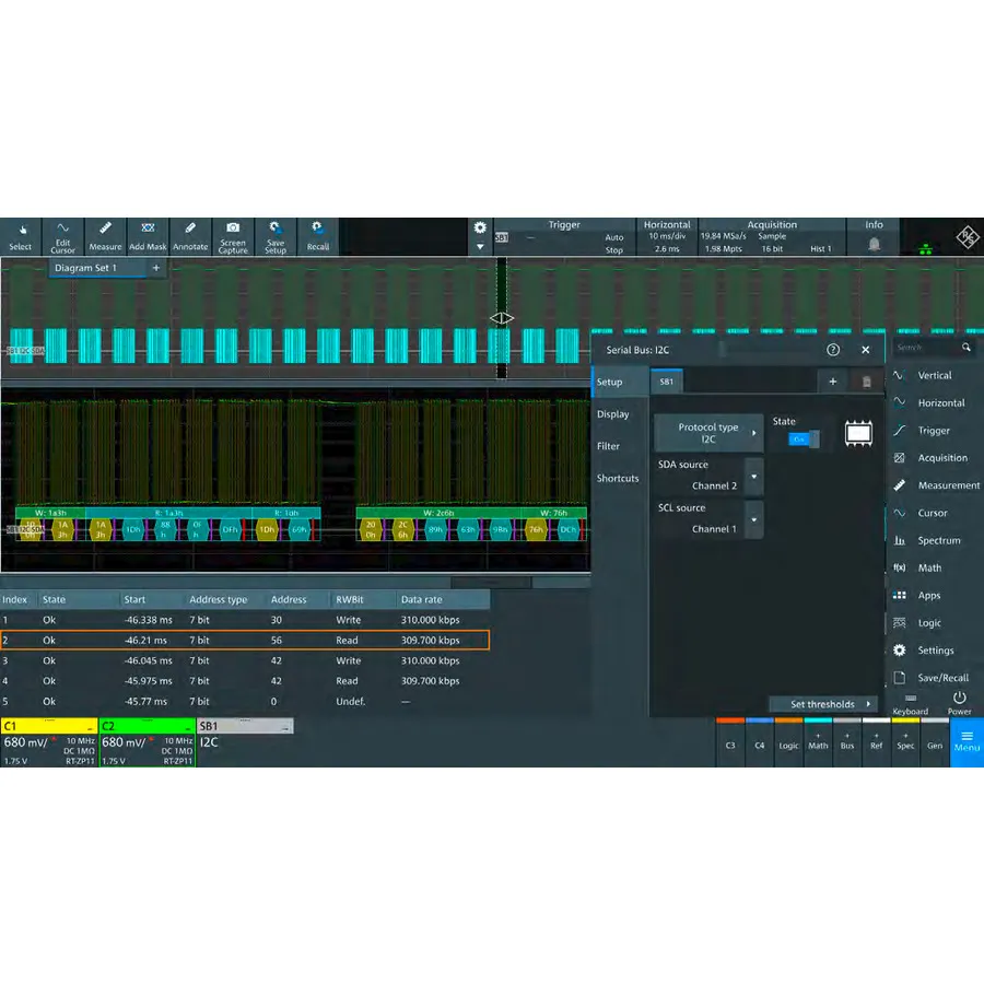 Ensemble d'applications Rohde & Schwarz MXO4-PK1