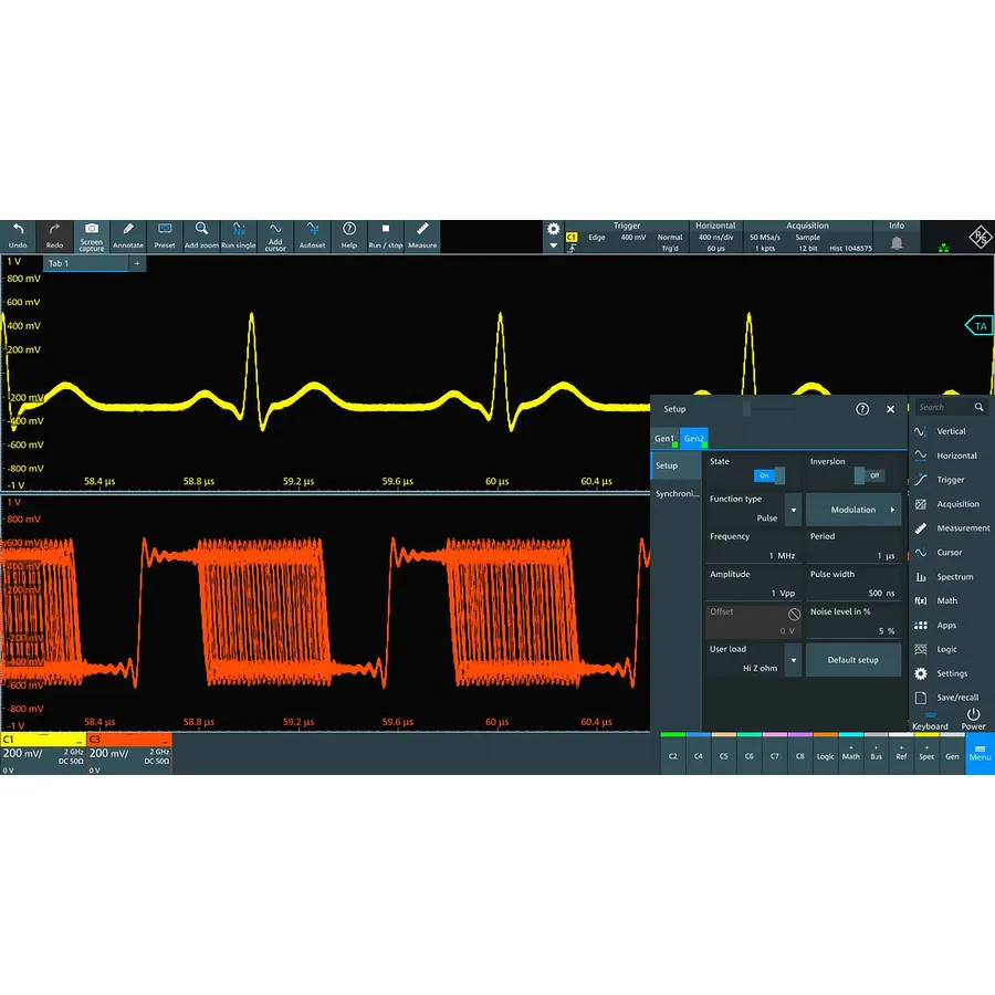 Option Générateur de Formes d'Onde Arbitraires Rohde & Schwarz MXO5C-B6