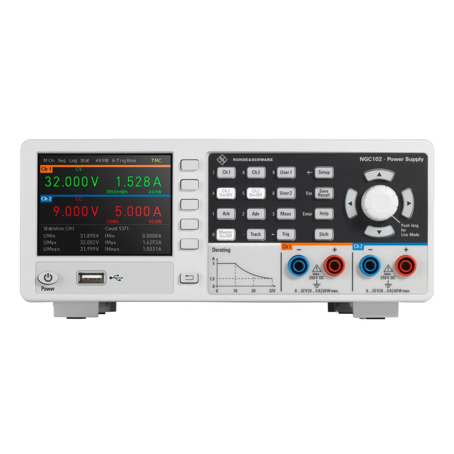 Alimentation Rohde & Schwarz NGC102-G DC à deux sorties