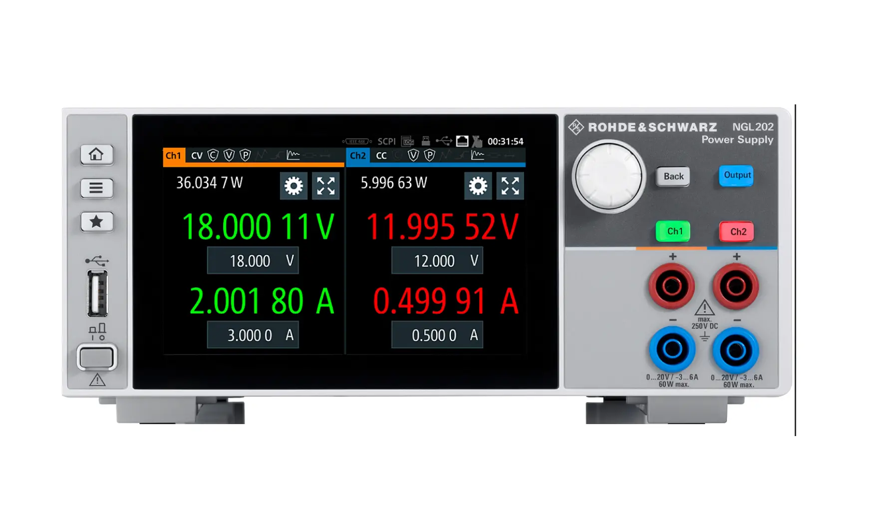 Rohde & Schwarz NGL202 Alimentation CC à sorties doubles