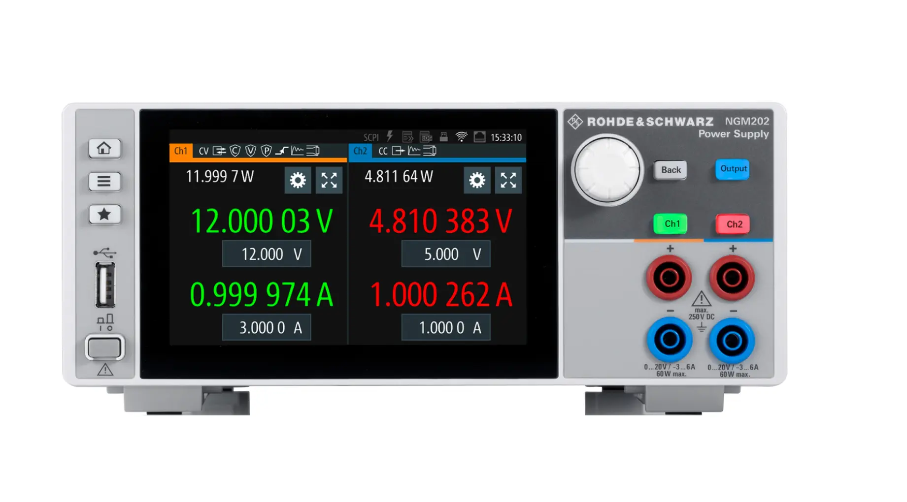 Rohde & Schwarz NGM-COM2B Alimentation CC à sorties doubles