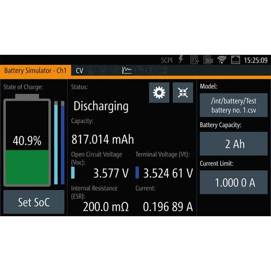 Rohde & Schwarz NGM-K106 Option Simulation de Batterie