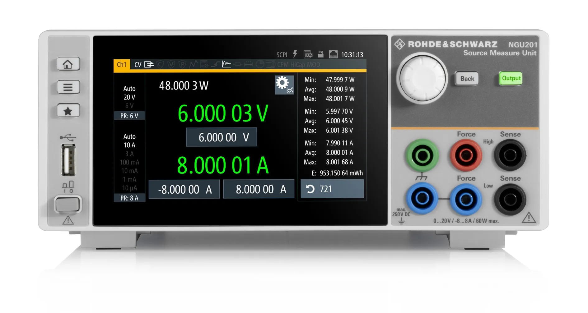 Unité source-mesure Rohde & Schwarz NGU201COM