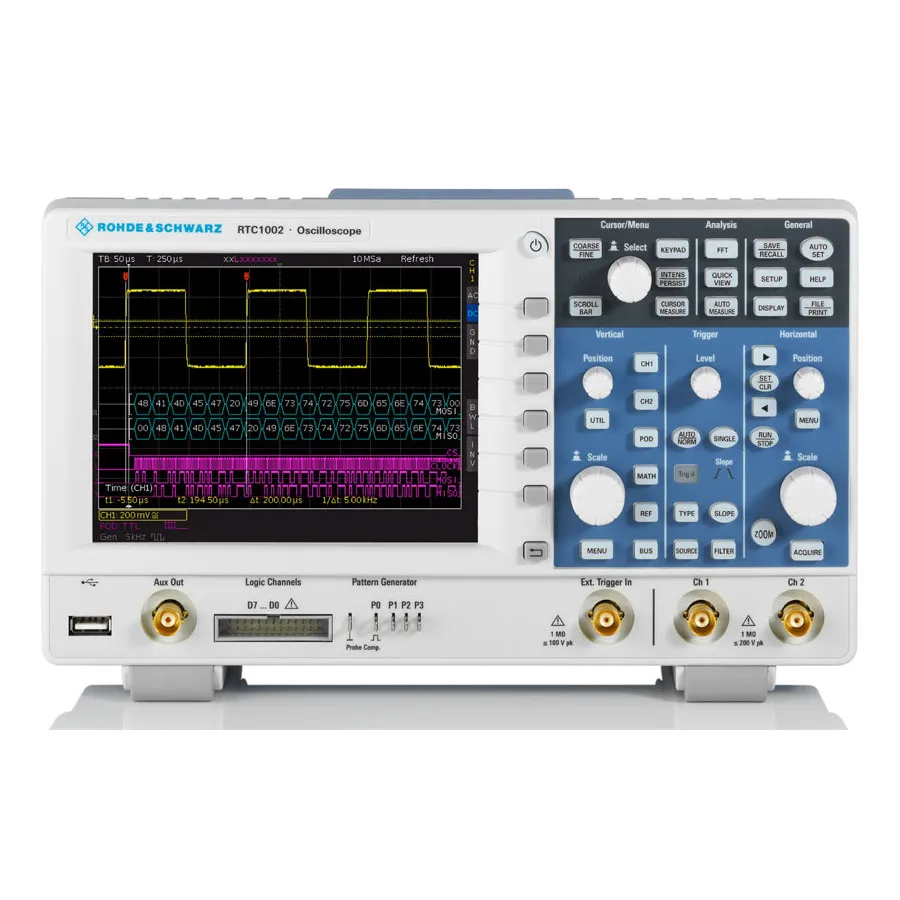 Ensemble éducatif oscilloscope numérique Rohde & Schwarz RTC1002EDU