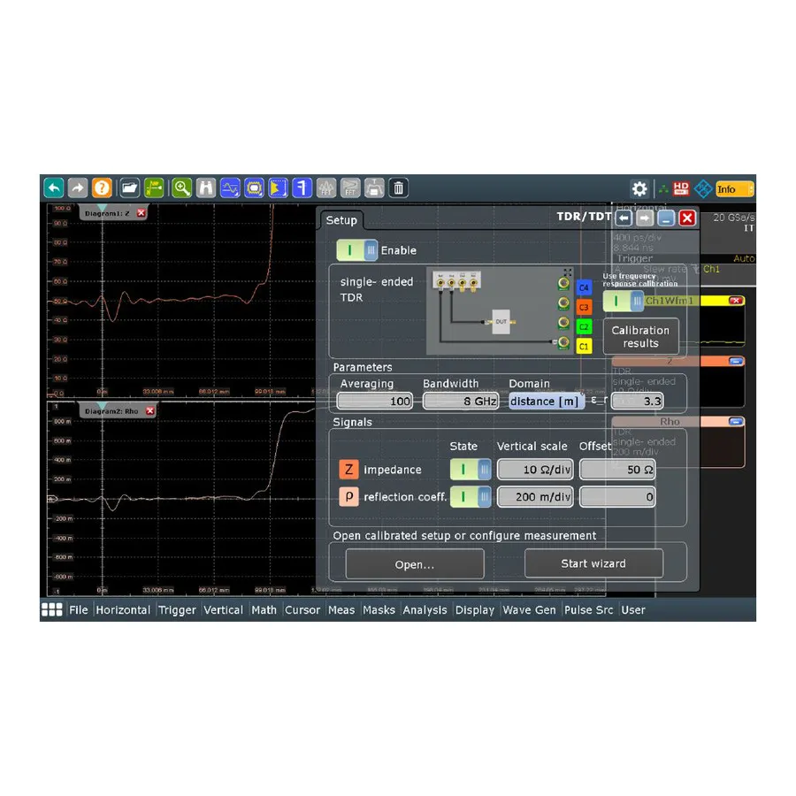Rohde & Schwarz RTO-K130 Option d'analyse TDR/TDT