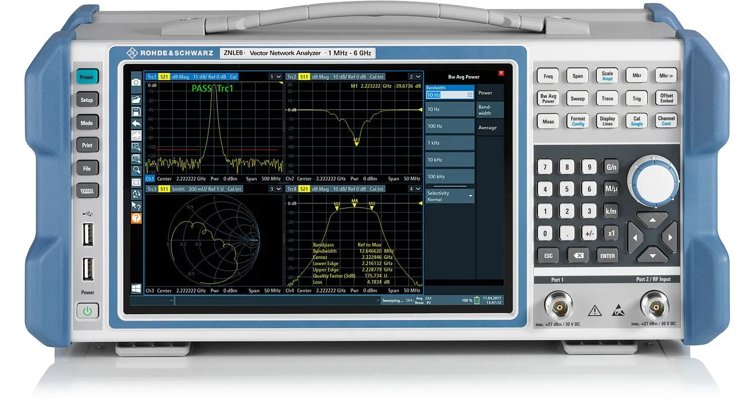 Analyseur de réseau vectoriel Rohde & Schwarz ZNLE6-COM