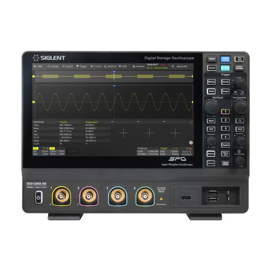 Oscilloscope à signaux mixtes Siglent SDS1204X HD