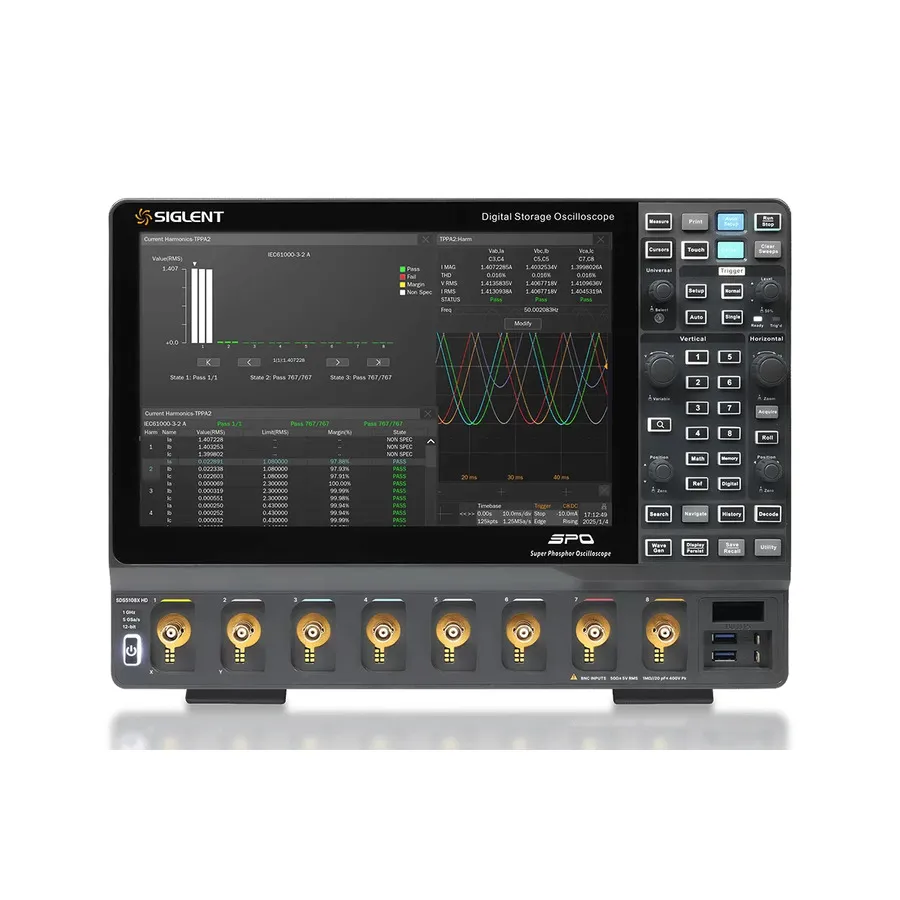 Oscilloscope Numérique Siglent SDS5108X HD 8 Canaux