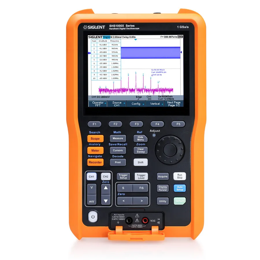 Oscilloscope portatif Siglent SHS1102X