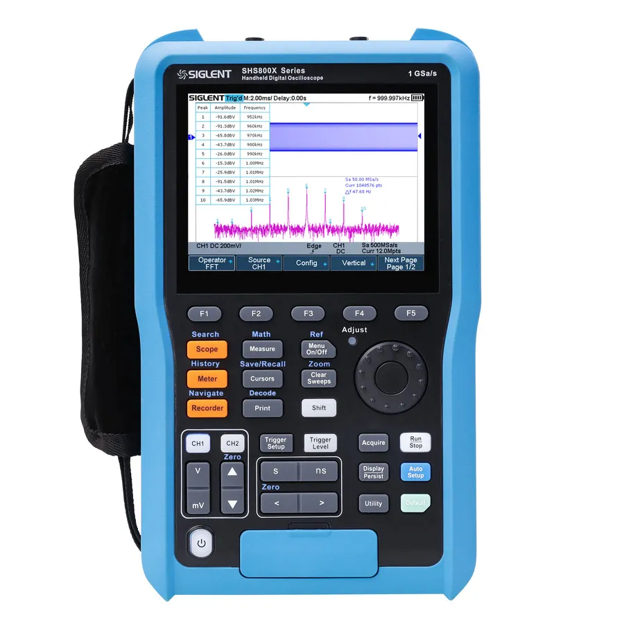 Oscilloscope portatif Siglent SHS810X
